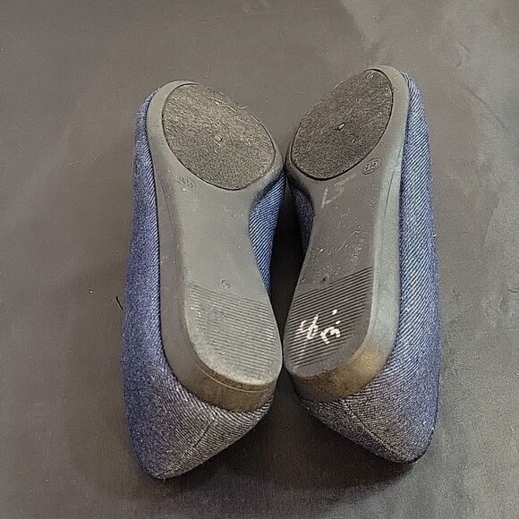 CL BY LAUNDRY BOWKNOT DENIM MATERIALS SLIP-ON WOMEN"S FLAT SHOE - Picture 15 of 16